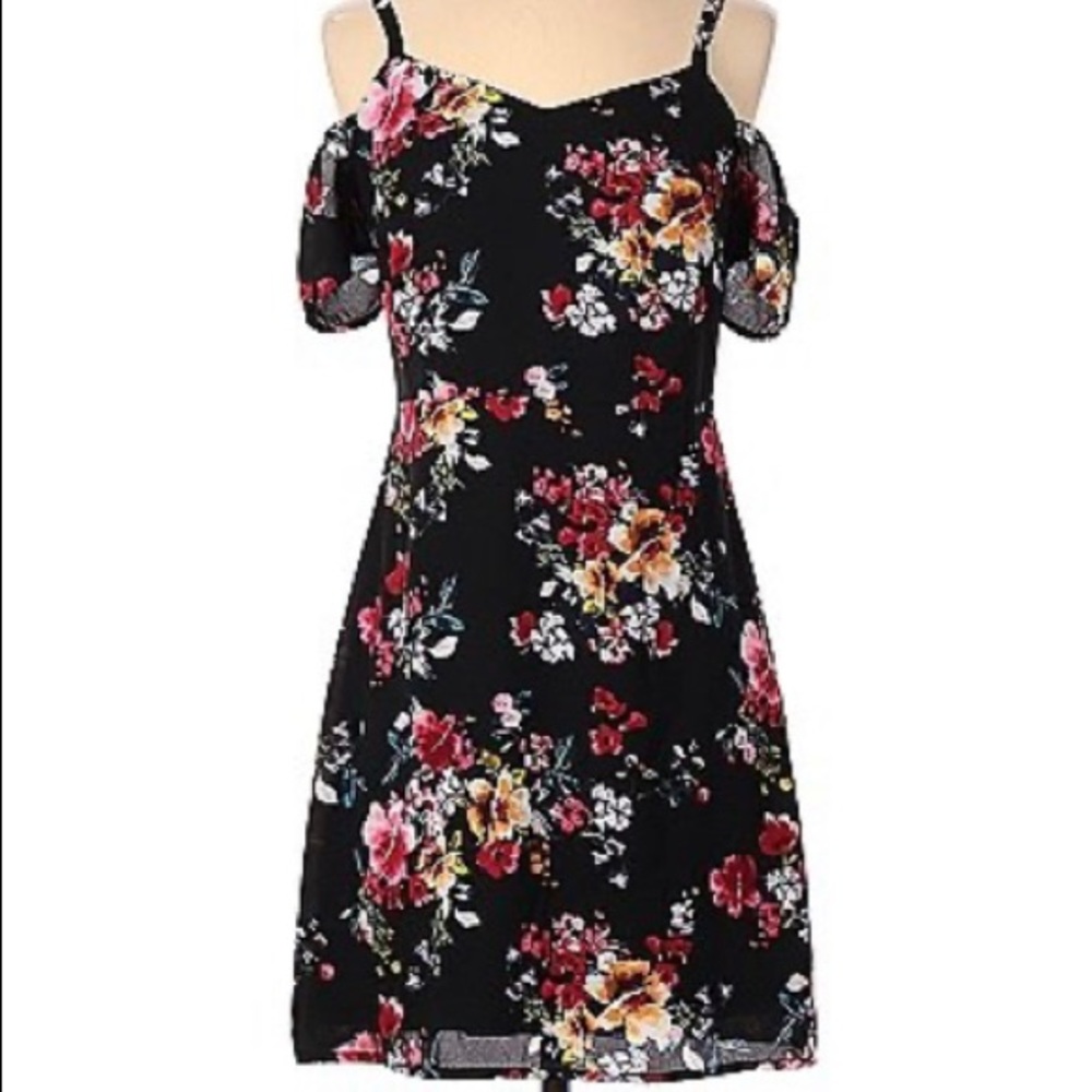Express Black Floral Dress